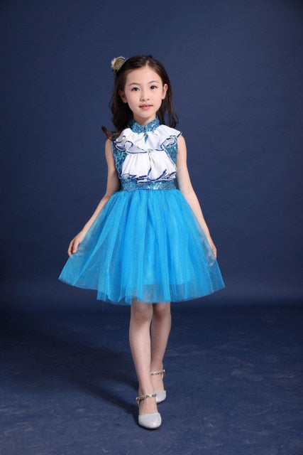 Traje de actuación para niños 61 ropa de actuación nueva para niños vestido de baile para niños niña niña