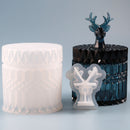 Aufbewahrungsbox, Silikonform, rund, gestreift, Kerzenglas, Design, DIY, Aroma, Gips, Epoxid, Beton, Zement, Ton, Heimdekoration