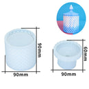 Aufbewahrungsbox, Silikonform, rund, gestreift, Kerzenglas, Design, DIY, Aroma, Gips, Epoxid, Beton, Zement, Ton, Heimdekoration