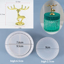 Aufbewahrungsbox, Silikonform, rund, gestreift, Kerzenglas, Design, DIY, Aroma, Gips, Epoxid, Beton, Zement, Ton, Heimdekoration