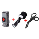 Torniquete de gato táctico y cizalla médica para traumatismos, bolsa de torniquete, cinturón de servicio de bolsa MOLLE para botiquín de primeros auxilios, hemostasia rápida