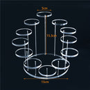 Mehrschichtiger Acryl-Ring-Ausstellungsstand Ohrring-Schmuckhalter-Rack Edelstein-Schaukasten Mini-Anime-Action-Figur-Aufbewahrungsregal