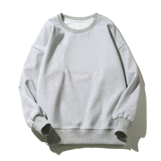 Aachoae Frauen Paar Hoodies Sweatshirt Fleece 100% Baumwolle Trainingsanzug Sport Sweatshirt 2021 Winter Japanische Beiläufige Lose Pullover