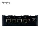 Lüfterloser Soft Router Intel Celeron J3160 Quad Core Mini PC mit VGA HD-MI 4 Intel Gigabit LAN für pfSense Firewall AES-NI