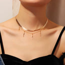Elegante große weiße Nachahmungsperlen Choker Halskette Schlüsselbeinkette Mode Halskette für Frauen Hochzeit Schmuck Kragen 2021 neu