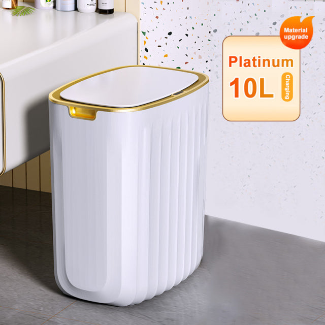 Smart Sensor Garbage Bin Kitchen Bathroom Toilet Trash Can Best Automatic Induction Waterproof Bin with Lid 10/15L