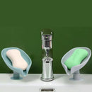 Baumblatt-Waschseifenschale, Toilettenseifenregal, vertikaler Saugnapf, Wandbehang, Seifenhalter, stanzfreie, wasserfreie Aufbewahrungsbox