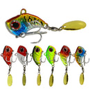 Neue Ankunft 1 STÜCKE 9g/13g/16g/22g Metall VIB Angelköder Spinner Sinking Rotating Spoon Pin Crankbait Pailletten Köder Angelgerät