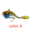 Neue Ankunft 1 STÜCKE 9g/13g/16g/22g Metall VIB Angelköder Spinner Sinking Rotating Spoon Pin Crankbait Pailletten Köder Angelgerät
