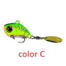 Neue Ankunft 1 STÜCKE 9g/13g/16g/22g Metall VIB Angelköder Spinner Sinking Rotating Spoon Pin Crankbait Pailletten Köder Angelgerät