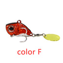 Neue Ankunft 1 STÜCKE 9g/13g/16g/22g Metall VIB Angelköder Spinner Sinking Rotating Spoon Pin Crankbait Pailletten Köder Angelgerät