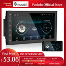 Podofo 2 din Autoradio 2.5D GPS Android Multimedia Player Universal 7" Audio Navigation für Volkswagen Nissan Hyundai Kia Toyota