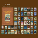 50 Stück Vintage-Papier für Telefon-Deko-Notizblock, Retro-Schreibwaren, Lackmuspapier, Junk-Journal, Etikett, Scrapbooking-Material