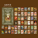 50 Stück Vintage-Papier für Telefon-Deko-Notizblock, Retro-Schreibwaren, Lackmuspapier, Junk-Journal, Etikett, Scrapbooking-Material