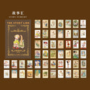 50 Stück Vintage-Papier für Telefon-Deko-Notizblock, Retro-Schreibwaren, Lackmuspapier, Junk-Journal, Etikett, Scrapbooking-Material