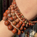 Cuentas de piedra Natural 4-10mm aguamarinas Lava ópalo rosa cuarzos ojo de tigre piedra lunar cuentas redondas para fabricación de joyería Diy pulsera