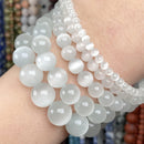 Cuentas de piedra Natural 4-10mm aguamarinas Lava ópalo rosa cuarzos ojo de tigre piedra lunar cuentas redondas para fabricación de joyería Diy pulsera