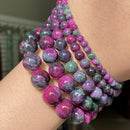 Cuentas de piedra Natural 4-10mm aguamarinas Lava ópalo rosa cuarzos ojo de tigre piedra lunar cuentas redondas para fabricación de joyería Diy pulsera