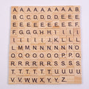 100 Stück Holzfliesen Buchstaben Alphabet Handwerk Holzdekorationen für Zuhause Event Hochzeit Party DIY Weihnachtsschmuck Digitales Puzzle