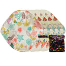 LECY ECO LIFE Mehrweg-Menstruationseinlagen Bio-Bambus-Slipeinlagen 5 Stück mit einer wasserdichten Aufbewahrungstasche Größe 7 Zoll