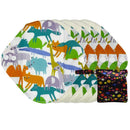 LECY ECO LIFE Mehrweg-Menstruationseinlagen Bio-Bambus-Slipeinlagen 5 Stück mit einer wasserdichten Aufbewahrungstasche Größe 7 Zoll