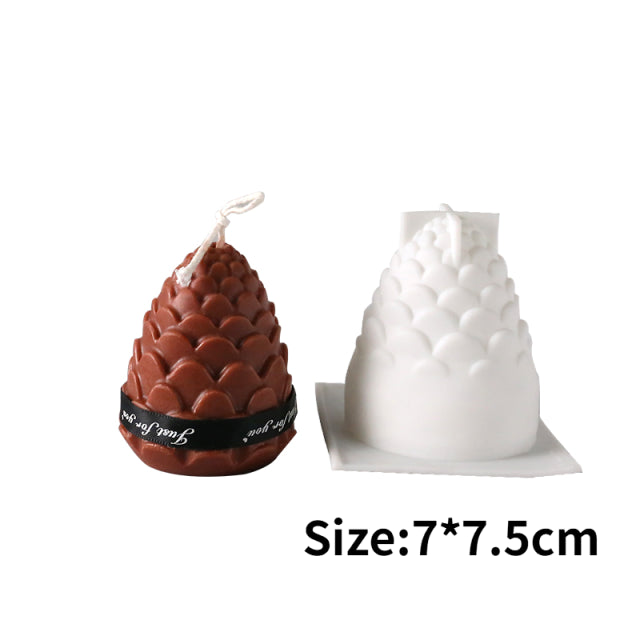 Molde de vela perfumada DIY en forma de lana vela molde de fundición de silicona vela hecha a mano fabricación de jabón molde de cera artesanía decoración del hogar