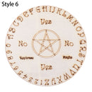 Geschnitzter Altar aus Holz, Wahrsagerei, Pendelbrett, Stern, Sonne, Mond, lasergeschnittene Scheibe, Holzsockel, Untersetzer, Wandschild, Dekoration, sechseckig, spitz