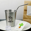 NorthernEurope Ins Industry Style 304 Edelstahl Sprühfarbe Bierbecher Kaltwasser Getränkebecher Haushalt Büro Verwendung Gurgelbecher