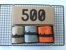 3 Paar stilvolle Calabasas lustige Hip-Hop-Skateboard-Socken Kanye West Happy Street Fashion Herren Crew Sport-Baumwollsocken