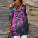 Mode Retro Druck Frauen Kleid Sexy V-Ausschnitt Kurzarm Lose Strand Homewear Kleid Sommer Lässig Bequem Weibliches Modell Kleid