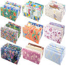 Teramila, 5 unidades por paquete, tela de algodón con estampado de flores para costura de vestidos, telas de retazos, artesanía DIY, costura acolchada