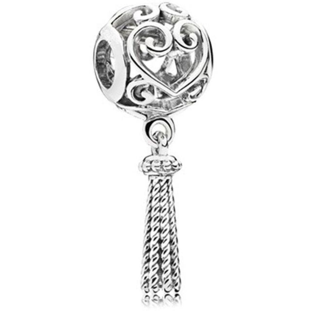 Original Mode Perlen süße Fußabdrücke Kalb vierblättrige Kleeblatt Perle geeignet für original Pandora Damen Armband Schmuck Geschenk