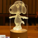 Lámpara 3D de acrílico con USB, luces LED nocturnas, lámpara de señal de neón, adornos navideños para el hogar, dormitorio, decoración de cumpleaños, regalos de boda