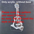 Lámpara 3D de acrílico con USB, luces LED nocturnas, lámpara de señal de neón, adornos navideños para el hogar, dormitorio, decoración de cumpleaños, regalos de boda