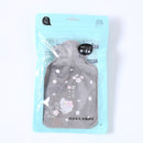 1 botella de agua caliente bonita, calentador de dibujos animados del tesoro del vientre cálido, Mini calentador de manos reutilizable portátil de invierno a prueba de explosiones