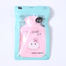 1 botella de agua caliente bonita, calentador de dibujos animados del tesoro del vientre cálido, Mini calentador de manos reutilizable portátil de invierno a prueba de explosiones