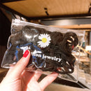 50 Teile / satz Frauen Mädchen 4 CM 2 CM Bunte Nylon Elastische Haarbänder Pferdeschwanz Halter Gummibänder Scrunchie Headwear Haarschmuck