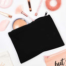 Bolsa de maquillaje para niña, diseño de letras doradas, bolsa organizadora clásica, bolsas para viaje, bolsa de cosméticos para mujer