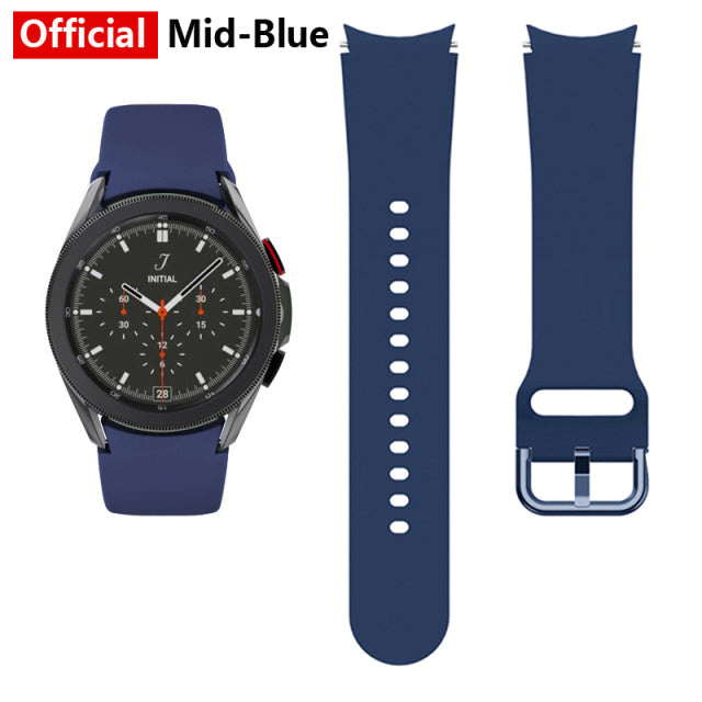 Correa de reloj de 20mm para Samsung Galaxy Watch 4 classic 46mm 42mm reloj inteligente pulsera deportiva de silicona Galaxy Watch 4 44mm 40mm Correa