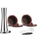 icafilas Wiederverwendbare Kaffeekapsel Nescafe Dolce Gusto Filter mit Mesh Dolci Gusto Pod Cup für Kaffeemaschinenwerkzeug Tamper