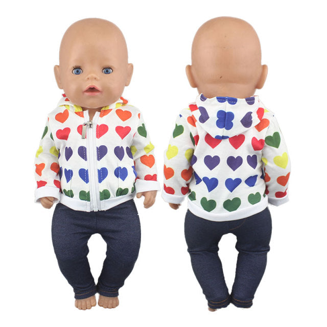 2021 nuevos trajes de moda para muñecas aptos para muñecas de 43cm ropa de muñecas Reborn de 17 pulgadas