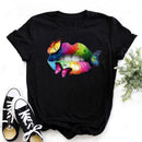 Mujer mariposa árbol estampado Harajuku verano camisetas Casual cuello redondo manga corta Top camiseta mujer negro camiseta Drop Ship