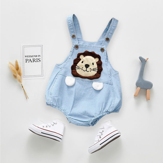 IENENS Kids Baby Jumper Boys Girls Clothes Pants Denim Shorts Jeans Overalls Toddler Infant Jumpsuits Newborn Clothing Trousers