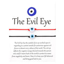 Klassisches Amulett Evil Nazar Eye Charm Armband Rot Schwarz Schnur Seil Geflochtene Freundschaftsarmbänder für Frauen Statement Schmuck