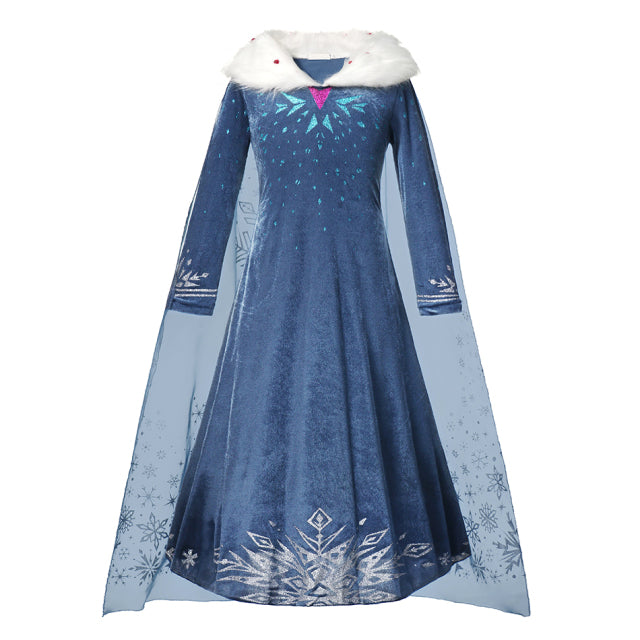 Frozen 1 &amp; 2 Anna Elsa Prinzessin Kleid für Mädchen Geburtstagsfeier Tüll Abendkleid Kinder Weihnachten Cosplay Schneekönigin Krönungskostüm