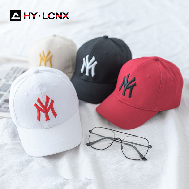 Spring Summer Child Letter Embroidery Outdoor Leisure Sun Baseball Cap Boy  Girl Cotton Breathable Solid Color Adjustable Cap