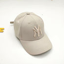 Frühling Sommer Kind Brief Stickerei Outdoor Freizeit Sonne Baseballmütze Junge Mädchen Baumwolle Atmungsaktiv Einfarbig Verstellbare Kappe