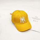 Frühling Sommer Kind Brief Stickerei Outdoor Freizeit Sonne Baseballmütze Junge Mädchen Baumwolle Atmungsaktiv Einfarbig Verstellbare Kappe