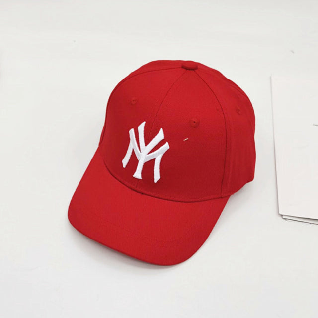 Spring Summer Child Letter Embroidery Outdoor Leisure Sun Baseball Cap Boy  Girl Cotton Breathable Solid Color Adjustable Cap