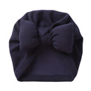 Boutique Faux Kaschmir Babymütze Warme Herbst Winter Mützen Solide Schleife Topknot Bonnet Infant Jungen Mädchen Caps New Turban Headwraps
